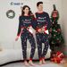 Christmas Santa Fawn Alphabet Christmas Family suit printed homewear sleep_viptrois.com