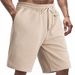 Men's Summer Shorts, Heavyweight Textured Jacquard Pattern, Loose Fit High Street Hip Hop Style Casual Short Pants_viptrois.com