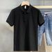 Men's Clothing Business Polo Shirt Pit Stripe Mercerized Polo Shirt Short Sleeve Summer Top Lapel Men's T_viptrois.com