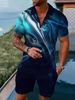 Men's 3D Printed Summer Suit - Lightweight & Breathable Formal Wear With Cool Fashion Design_viptrois.com
