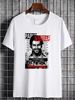 Vintage Pablo Escobar Mens XL T Shirt El Patron Drug Lord Double Sided Stylish Streetwear Versatile Casual Unisex Fashion Summer Slightly_viptrois.com
