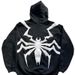 Men's Clothing European And American Autumn And Winter Foreign Trade Dark Street Trend Spider Print Men And Women Hooded Pullover Sweatshirt Wholesale_viptrois.com