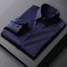 Men's Clothing Spring White Shirt Men's Long Sleeve Square Collar Light Luxury Casual Business High End Professional Shirt White Shirt_viptrois.com