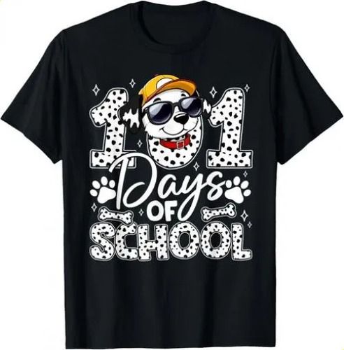 T-shirthappy 2026 101 Days Of School Funny Cute Dog Student Teach_viptrois.com