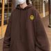 Autumn and Winter Trendy Brand Versatile Simple Hoodie Men's Retro High Street Loose Coat Trendy_viptrois.com