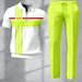 Men's Clothing Fashion Trend Casual Polo Shirt And Pants Set Zipper Short Sleeve 3D Digital Print_viptrois.com