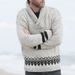Loom Foreign Trade Autumn Winter New Clothing European And American Men's Pullover Turn-down Collar Long Sleeve Knit_viptrois.com