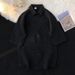Men's Clothing Waffle Short Sleeved Shirt Loose Casual Shirt Outer Wear Trendy Five Point Sleeve Shirt_viptrois.com