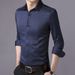 Pulse Pulse Spring And Autumn Long Sleeve Slim Fit Men's Korean Style Youth Solid Color Shirt Wholesale Cardigan_viptrois.com