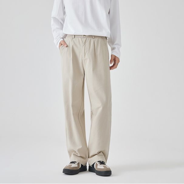 Nordmann APO Men's Clothing|Men's Pure Cotton Casual Autumn Light High-end Loose Straight Trendy Brand Hot-selling_viptrois.com