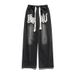Men's Clothing Jeans For Men All Seasons Trendy Straight Loose Casual Trousers Towel Embroidery High Street Wide Leg Jeans_viptrois.com