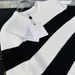 Loom Loom Dark White Autumn Winter European Station Trendy Brand Men's Long Sleeve Round Neck Color Block Large Stripes Warm_viptrois.com