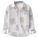 Autumn Men's Printed Simple Long Sleeved Shirt Trendy Casual Loose And Trendy Youth Versatile Men's Shirt_viptrois.com
