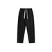 Men's Fleece Lined Straight Leg Sweatpants Autumn/Winter New Style Solid Color Loose Sports Casual Pants_viptrois.com
