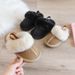 Furry Shoes Fashionable and Versatile Furry Slippers Girls' Casual Cotton Shoes Baby Cotton Slippers_viptrois.com