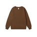 K Loose Solid Color Men's Round Neck Sweatshirt With Casual Long Sleeves_viptrois.com
