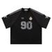 Men's Clothing Mesh Graffiti Star Badge Style Rugby Jersey Loose Short Sleeved T Shirt Men_viptrois.com