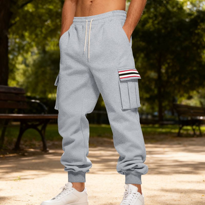 Men's Clothing Men's Heavyweight Fleece-Lined Cargo Pants - Winter Casual Streetwear Outdoor Work Pants With Multi-Pockets, Comfort Fit, 11 Colors_viptrois.com