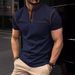 2025d 2024 Summer Quick Sale Stand Collar Pocket Men's Sports Polo Shirt_viptrois.com