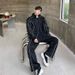 Men's Clothing High end early autumn and winter new casual sportswear for men and women couples wear suits trendy brand two piece suits_viptrois.com