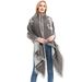 Unisex Hoop yarn thickened grey anchor diagonal scarf for women's shawl_viptrois.com