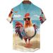 Men's Clothing 25 New Short Sleeved Shirt Cross Border Foreign Trade 3D Digital Printing Trendy Casual Factory Direct Sales Summer_viptrois.com