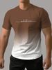 2024 Minimalist Gradient 3D Printed Short Sleeved T-shirt Large Sports Breathable Men's Clothing Batch_viptrois.com