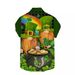 2024 New Creative Element 3D Digital Printing Trend Loose Short Sleeved Shirt Men's Top_viptrois.com