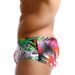 UXH Colorful Ink Splash Color Coconut Tree With Cover Cup Small Boxer Swim Anti-Exposure U-Convex Four-Corner Beach_viptrois.com
