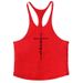 Men's Fitness Vest Summer Thin Shoulder Strap Bottoming Shirt American Loose I-shaped Back Pure Cotton Muscle Men's Gym Tide_viptrois.com