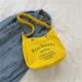 Kids Canvas Crossbody Bag - Fashion Letter Print Shoulder Bag For Boys & Girls, Lightweight & Spacious_viptrois.com