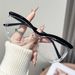Trendy Cat Eye Frame Irregular Anti-Blue Light New Style No-Makeup Versatile Fashionable Non-Prescription Glasses_viptrois.com