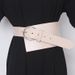 Genuine leather outer girdle for women, skirt, coat, waistband, simple and versatile decorative extra wide belt, Korean fashion straps_viptrois.com