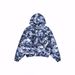 Blue Camouflage Hooded Cardigan Gothic High Street Trendy Sweatshirt New Autumn Style European And American Cross Border Men's Clothing_viptrois.com