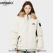 Men's Clothing American Fur Collar Cotton Coat Men And Women Autumn And Winter Thick Warm Couple Coat Parka Ins_viptrois.com