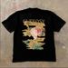230G Pure Cotton Short D T-shirt Men's American Newspaper Print Trendy Loose And Versatile Casual Round Neck Half_viptrois.com