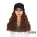Women's Fashionable Synthetic Wig Baseball Cap With Water Wave Design, One-Piece Mid-Length Style, Ready To Ship Long Water Ripple Baseball Hat Wig_viptrois.com