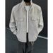 2025 Autumn Men's New Heavy-duty Leather Jacket, Fashionable And Casual Multi Pocket Jacket, Handsome And Trendy Jacket_viptrois.com