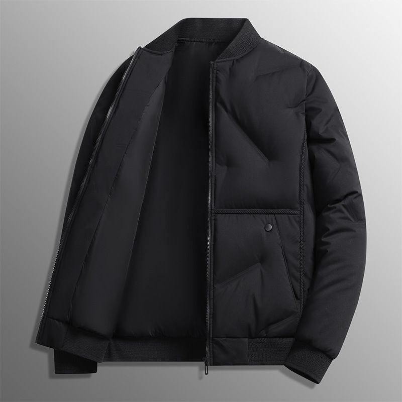 Men's Autumn And Winter Baseball Hooded Warm And Windproof Thick Cotton Jacket - Suitable For Middle-aged And Young People As A Jacket - Fashionable C_viptrois.com