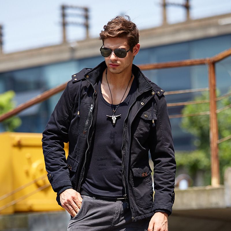 Men's Clothing Arrivals: Fleece Lined, Warm, Cold Resistant, And Warm Men's Casual Jackets. Korean Style Slim Fitting Cotton Padded Jackets For Men._viptrois.com