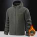 Fleece Hooded Cardigan Sweater, Warm Fleece For Couples_viptrois.com