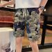 Men's Summer Thin Printed Bear Beach Shorts Casual Loose Fit Five-Point Versatile Fashionable Pants_viptrois.com