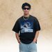 American-syle High Disressed Spray-pained Gradien Niche Shor-sleeve Men's Summer Rendy Sree Design_viptrois.com