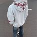 Guochao American High Street Polaris Embroidered Hooded Sweater Men's Loose Trendy Brand Fleece Hoodie Jacket_viptrois.com