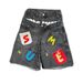 Men's Clothing Retro Double Waist Letter Stitching Denim Shorts Couple Summer New Hip Hop High Street Shorts_viptrois.com