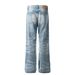 Men's Clothing Men's And Women's High End Washed Blue Design Men's Loose Flared Jeans_viptrois.com