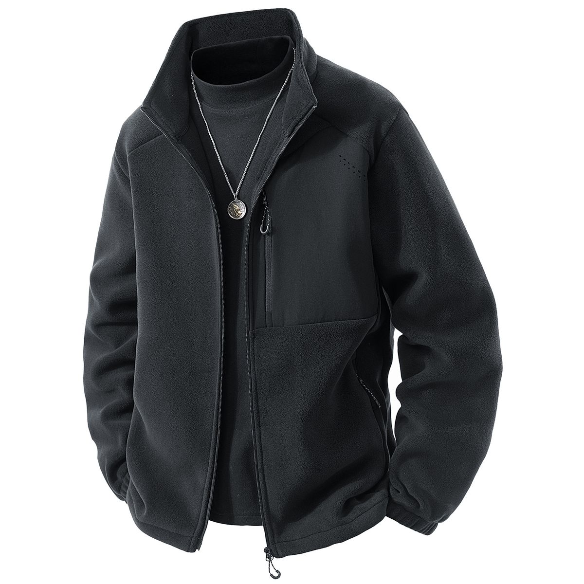 Men's Clothing Men's Polar Fleece Jacket - Winter Thermal Outdoor Windproof Coat (5 Colors, M-5XL)_viptrois.com