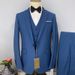 Men’s Clothing 3Pcs/Set Men's Suit Slim Business Suit Wedding Groom Business Suit Men_viptrois.com