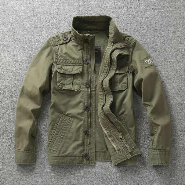 Men's Clothing Spring Men's Coat Workwear Camouflage Jacket Men's Tops Pure Cotton Wear Resistant Clothes_viptrois.com