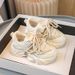 Mother & Kids New Spring Children's Sports Shoes For Middle And Large Children's Dad Shoes Girls' Small White Shoes_viptrois.com